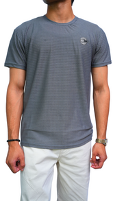 Men's tommy textured gray Imported T-Shirt